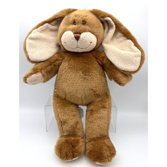 Vtg 90s Build A Bear Tan Pink Floppy Ears Easter Bunny Rabbit Plush Animal 18" - Picture 2 of 6
